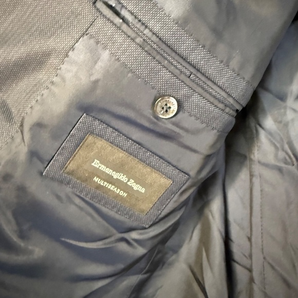 Ermenegildo Zegna for Harry Rosen Academia Navy Wool Blazer Sport Coat 54L - Picture 6 of 13